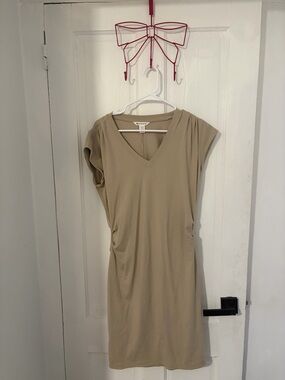 Athleta Babaton V-Neck Beige Sheath Dress
